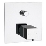 Remer QT09US Built in Thermostatic Bath Shower Mixer In Chrome, Rough-In Valve Included